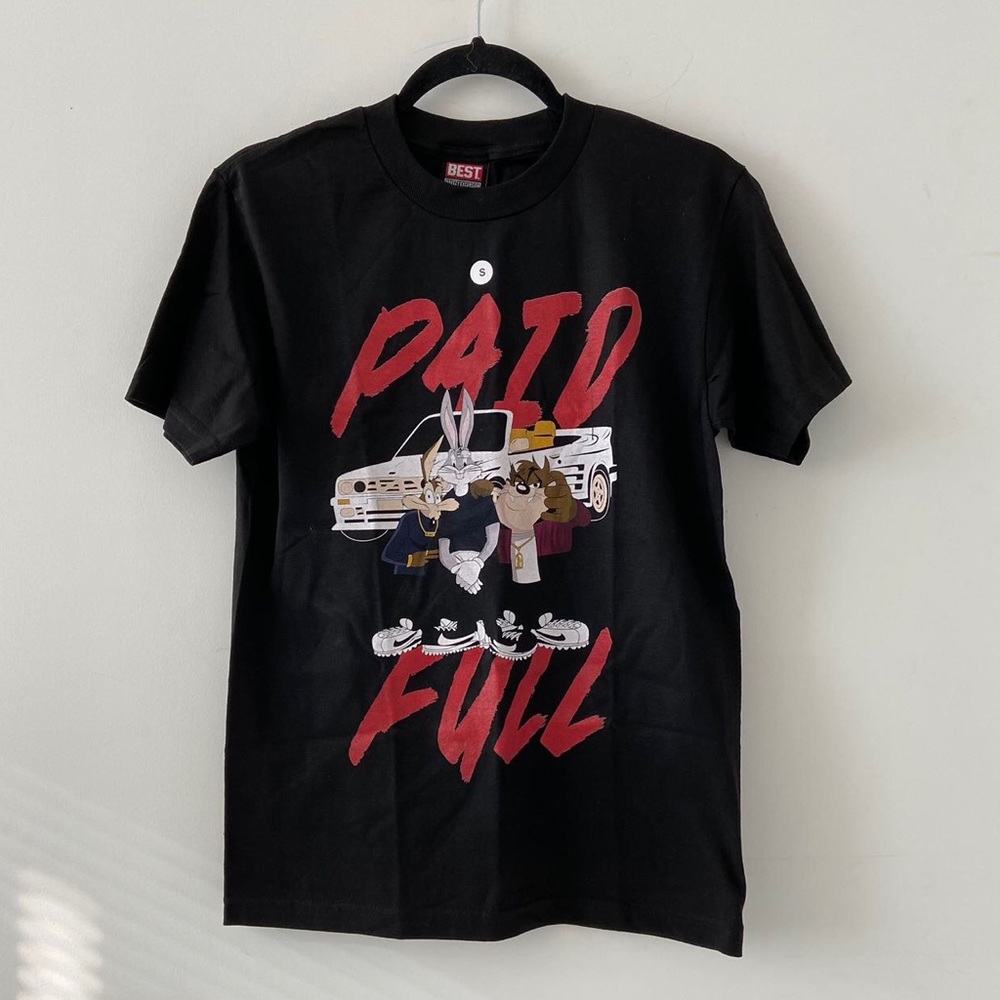 Men’s Breezy Excursion Looney Tunes Paid Full Tee Size Small